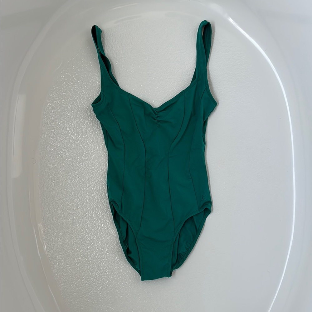 DANSKIN Green One-Piece Bodysuit Brief